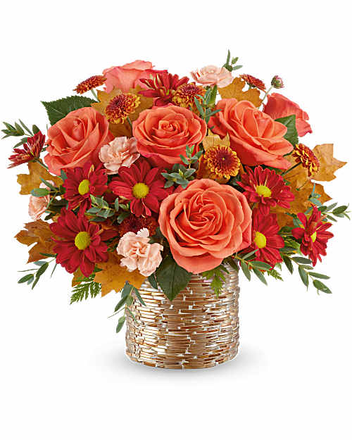 Orange | Mixed Bouquets | Chic Copper Bouquet | Same Day Flower Delivery by Teleflora