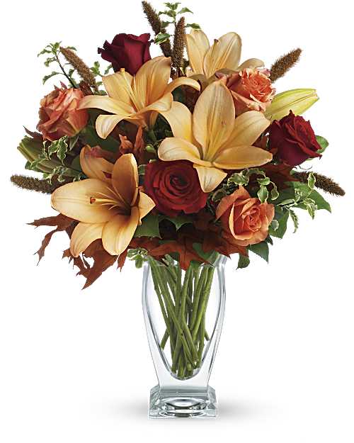Orange | Mixed Bouquets | Fall Fantasia | Same Day Flower Delivery by Teleflora