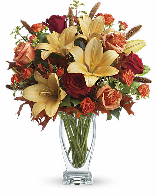 Orange | Mixed Bouquets | Fall Fantasia | Same Day Flower Delivery by Teleflora