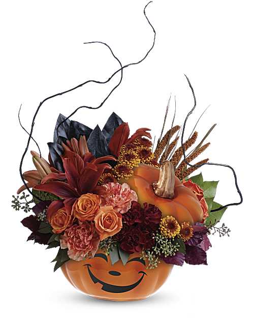 Orange | Mixed Bouquets | Halloween Magic Bouquet | Same Day Flower Delivery by Teleflora