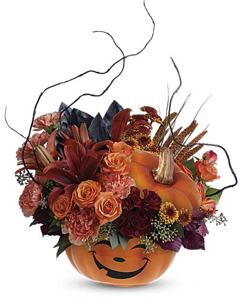 Orange | Mixed Bouquets | Halloween Magic Bouquet | Same Day Flower Delivery by Teleflora