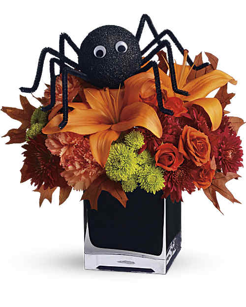 Orange | Mixed Bouquets | Spooky Sweet Bouquet | Same Day Flower Delivery by Teleflora