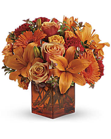 Orange | Mixed Bouquets | Sunrise Sunset Bouquet | Same Day Flower Delivery by Teleflora