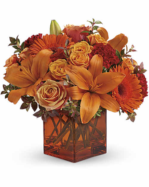 Orange | Mixed Bouquets | Sunrise Sunset Bouquet | Same Day Flower Delivery by Teleflora
