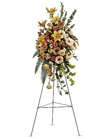 Orange | Mixed Bouquets | Sweet Remembrance Spray Bouquet | Same Day Flower Delivery by Teleflora