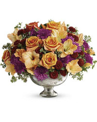 Orange | Roses | Elegant Traditions Centerpiece Bouquet | Same Day Flower Delivery by Teleflora