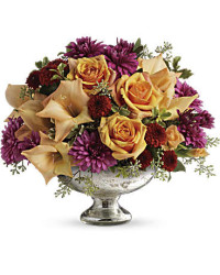 Orange | Roses | Elegant Traditions Centerpiece Bouquet | Same Day Flower Delivery by Teleflora