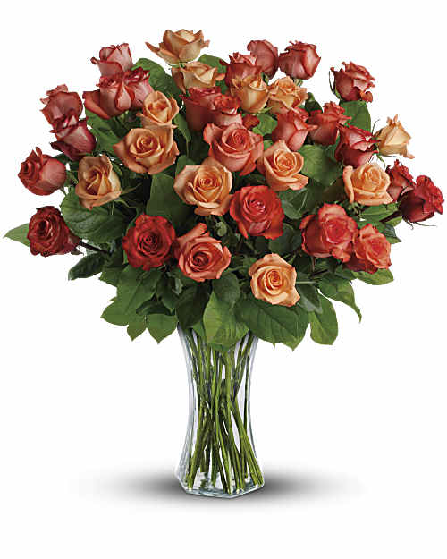 Orange | Roses | Sunrise Splendor Bouquet | Same Day Flower Delivery by Teleflora