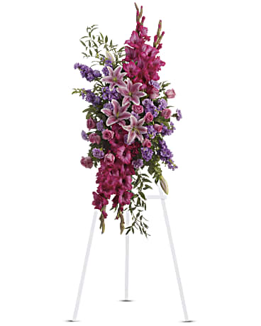 Pink | Mixed Bouquets | Touching Tribute Spray | Same Day Flower Delivery by Teleflora