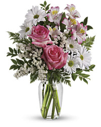 Pink | Mixed Bouquets | What A Treat Bouquet With Roses | Same Day Flower Delivery by Teleflora