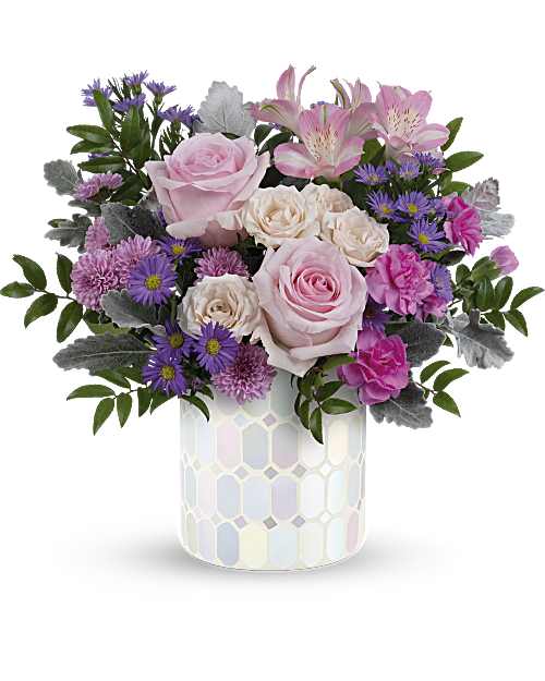 Pink | Mixed Bouquets | Alluring Mosaic Bouquet | Same Day Flower Delivery by Teleflora