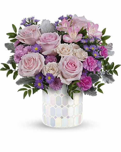 Pink | Mixed Bouquets | Alluring Mosaic Bouquet | Same Day Flower Delivery by Teleflora