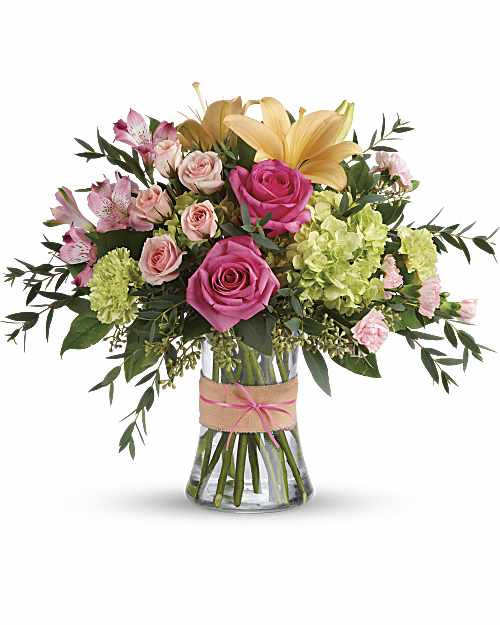 Pink | Mixed Bouquets | Blush Life Bouquet | Same Day Flower Delivery by Teleflora
