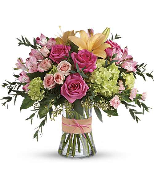 Pink | Mixed Bouquets | Blush Life Bouquet | Same Day Flower Delivery by Teleflora