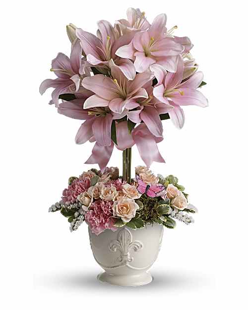 Pink | Mixed Bouquets | Blushing Lilies Bouquet | Same Day Flower Delivery by Teleflora