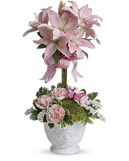 Pink | Mixed Bouquets | Blushing Lilies Bouquet | Same Day Flower Delivery by Teleflora