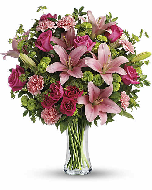 Pink | Mixed Bouquets | Dressed To Impress Bouquet | Same Day Flower Delivery by Teleflora