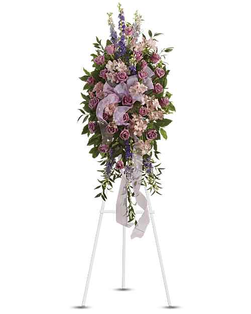 Pink | Mixed Bouquets | Finest Farewell Spray | Same Day Flower Delivery by Teleflora