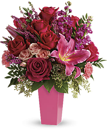 Pink | Mixed Bouquets | Forever Fuchsia Bouquet | Same Day Flower Delivery by Teleflora