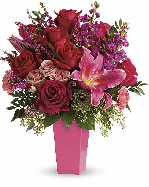 Pink | Mixed Bouquets | Forever Fuchsia Bouquet | Same Day Flower Delivery by Teleflora