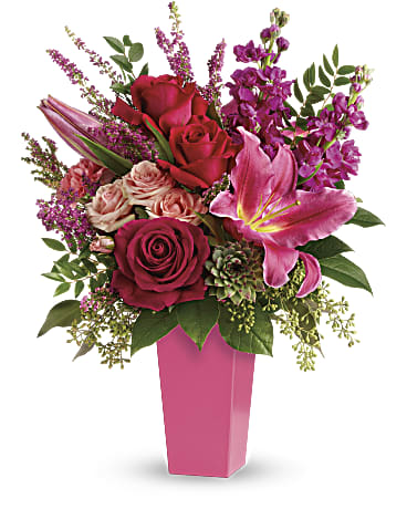 Pink | Mixed Bouquets | Forever Fuchsia Bouquet | Same Day Flower Delivery by Teleflora