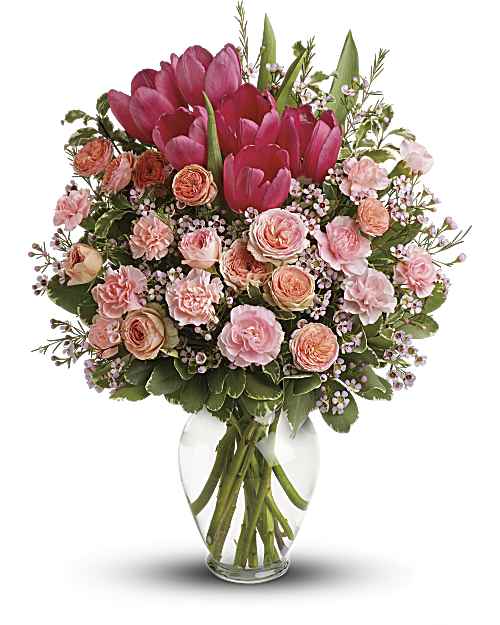 Pink | Mixed Bouquets | Full Of Love Bouquet | Same Day Flower Delivery by Teleflora