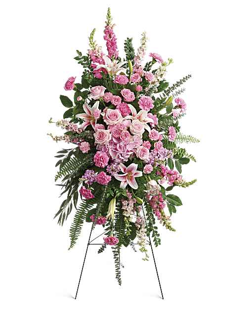 Pink | Mixed Bouquets | Glorious Farewell Spray | Same Day Flower Delivery by Teleflora