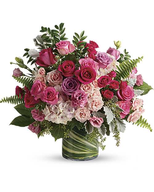 Pink | Mixed Bouquets | Haute Pink Bouquet | Same Day Flower Delivery by Teleflora