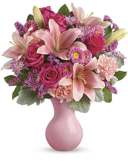 Pink | Mixed Bouquets | Lush Blush Bouquet | Same Day Flower Delivery by Teleflora