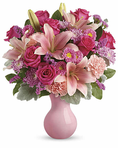 Pink | Mixed Bouquets | Lush Blush Bouquet | Same Day Flower Delivery by Teleflora
