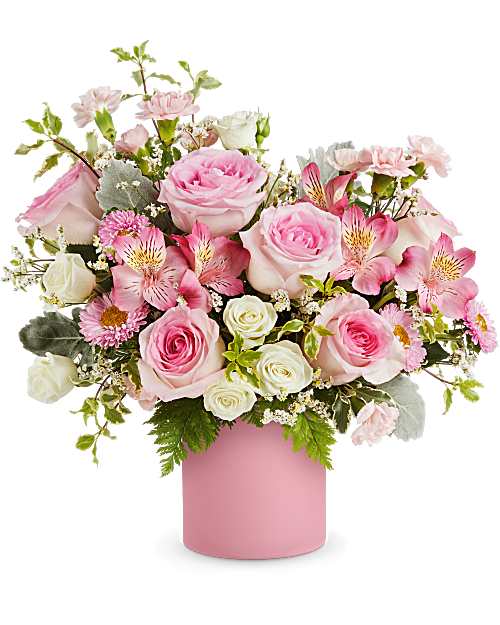 Pink | Mixed Bouquets | Pink Aura Bouquet | Same Day Flower Delivery by Teleflora