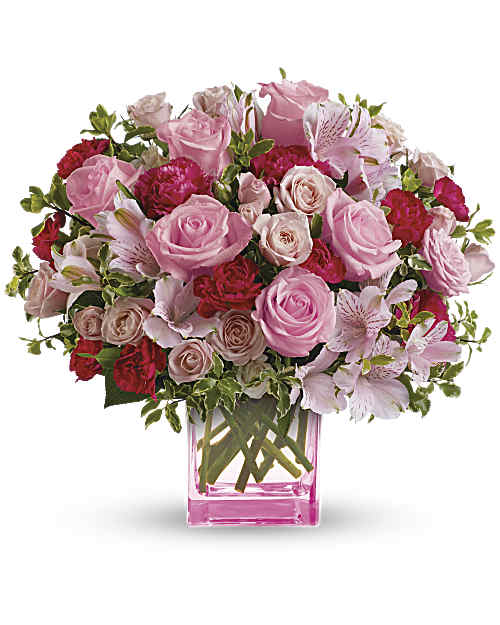 Pink | Mixed Bouquets | Pink Grace Bouquet | Same Day Flower Delivery by Teleflora