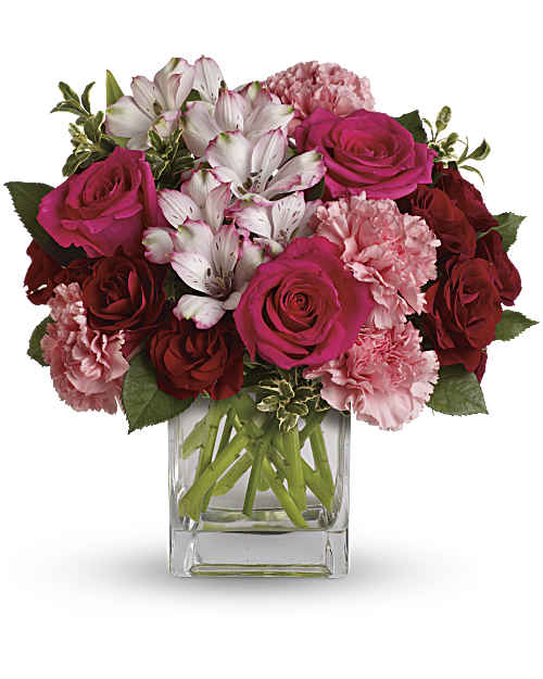 Pink | Mixed Bouquets | Pink Passion Bouquet | Same Day Flower Delivery by Teleflora