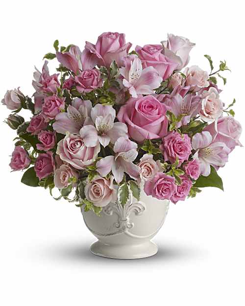 Pink | Mixed Bouquets | Pink Potpourri Bouquet With Roses | Same Day Flower Delivery by Teleflora