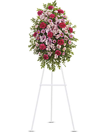 Pink | Mixed Bouquets | Pink Tribute Spray | Same Day Flower Delivery by Teleflora