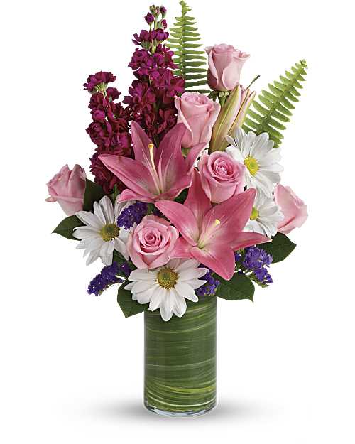 Pink | Mixed Bouquets | Playful Daisy Bouquet | Same Day Flower Delivery by Teleflora