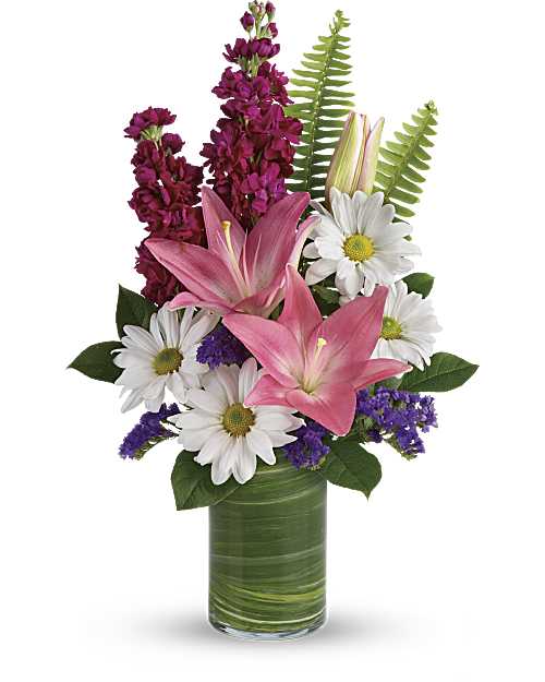 Pink | Mixed Bouquets | Playful Daisy Bouquet | Same Day Flower Delivery by Teleflora