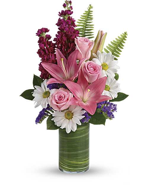 Pink | Mixed Bouquets | Playful Daisy Bouquet | Same Day Flower Delivery by Teleflora
