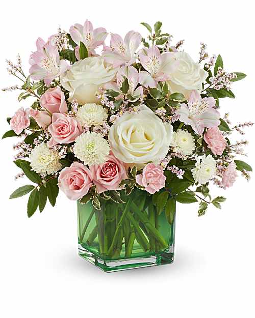 Pink | Mixed Bouquets | Pops Of Pink Bouquet | Same Day Flower Delivery by Teleflora