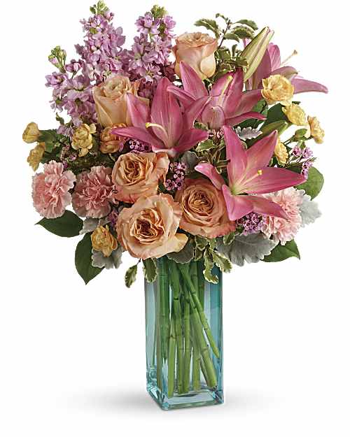 Pink | Mixed Bouquets | Pretty And Posh Bouquet | Same Day Flower Delivery by Teleflora