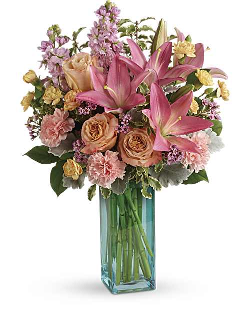 Pink | Mixed Bouquets | Pretty And Posh Bouquet | Same Day Flower Delivery by Teleflora
