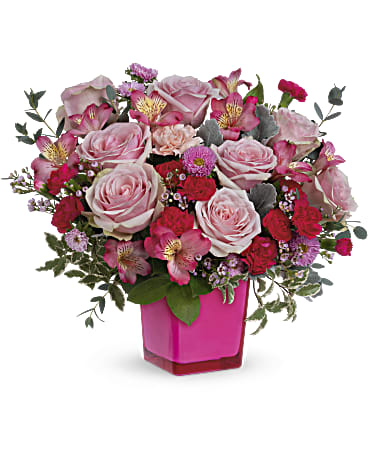 Pink | Mixed Bouquets | Rosy Moment Bouquet | Same Day Flower Delivery by Teleflora