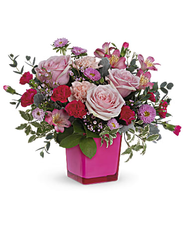 Pink | Mixed Bouquets | Rosy Moment Bouquet | Same Day Flower Delivery by Teleflora