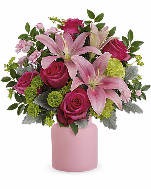 Pink | Mixed Bouquets | Savannah Blush Bouquet | Same Day Flower Delivery by Teleflora