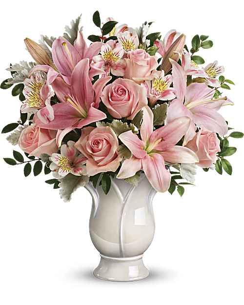 Pink | Mixed Bouquets | Soft And Tender Bouquet | Same Day Flower Delivery by Teleflora