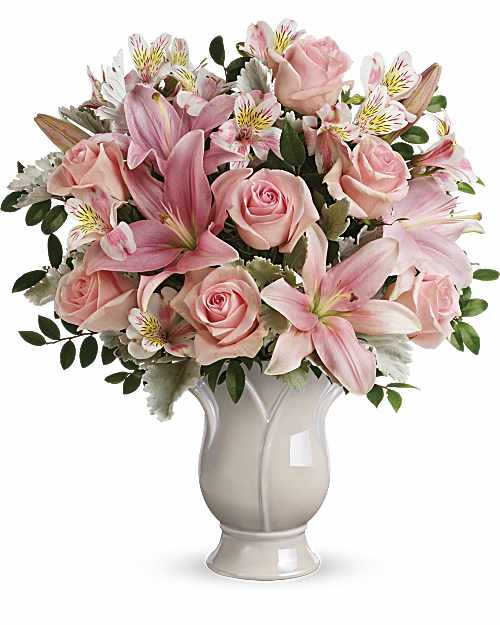Pink | Mixed Bouquets | Soft And Tender Bouquet | Same Day Flower Delivery by Teleflora