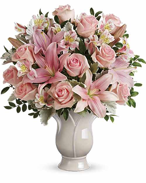 Pink | Mixed Bouquets | Soft And Tender Bouquet | Same Day Flower Delivery by Teleflora