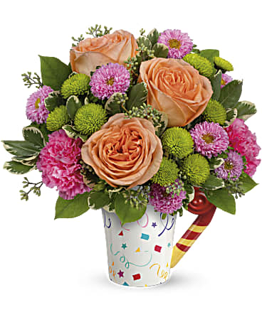 Pink | Mixed Bouquets | Time To Celebrate Bouquet | Same Day Flower Delivery by Teleflora