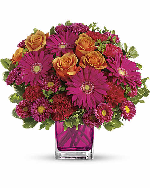 Pink | Mixed Bouquets | Turn Up The Pink Bouquet | Same Day Flower Delivery by Teleflora