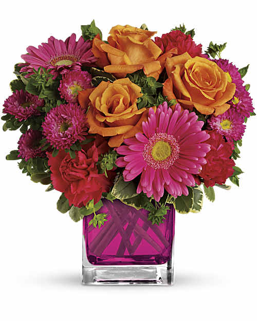 Pink | Mixed Bouquets | Turn Up The Pink Bouquet | Same Day Flower Delivery by Teleflora